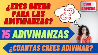 15 ADIVINANZAS DIVERTIDAS | #adivinanza #adivinar #adivinazas