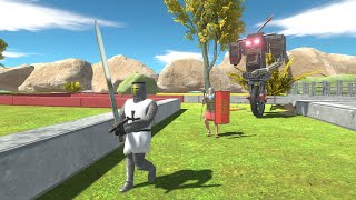 Escape from a Combat Robot  Animal Revolt Battle Simulator