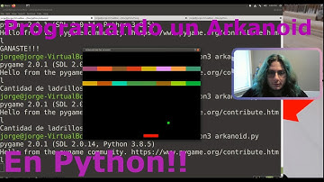 PROGRAMANDO un video juego de ARKANOID/BREAKOUT en vivo en PYTHON