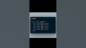 Create a Rotating Dots Spinner with Pure HTML & CSS #shorts #htmlcss #viralshort