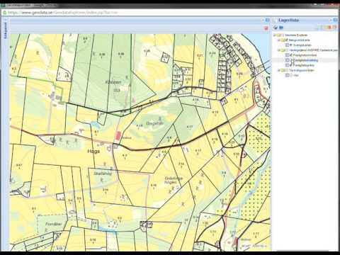 Fastighetsgränser i Geodataportalen