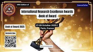 29th Edn of Book of Awards | 27-28 October 2025 | Paris, France #paris #france #award