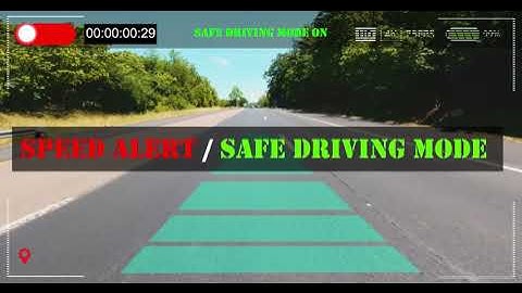 Speed Alert, Safe Driving Mode by Dash Cam