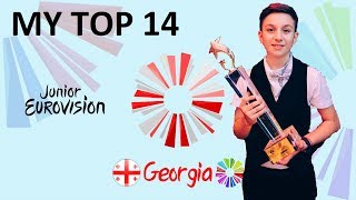 Junior Eurovision 2017 - My Top 14 (So Far)