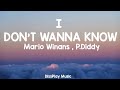 Mario Winans P Diddy I Don T Wanna Know Lyrics Mario Winans P Diddy I Don T Wanna Know Lyrics