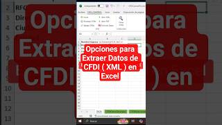 Funciones para Extraer Datos de xml CFDI en Excel #cfdi #xml #excel #contabilidad #exceltips