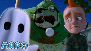 Terrible Night Time Trouble! | ARPO The Robot | Spooky Play | Halloween Cartoons for Kids!