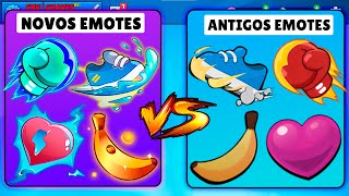 NOVOS EMOTES vs ANTIGOS EMOTES no Stumble Guys 0.48