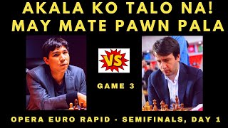 MATE PAWN! GANDANG ENDING! SO vs Rajabov Opera Euro Rapid  Semifinals, Day 1