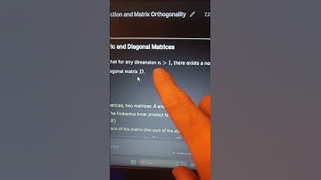 Linear algebra - Finding a symmetric matrix that is orthogonal to any other diagonal matrix