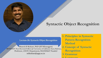Lecture26 Syntactic Object Recognition