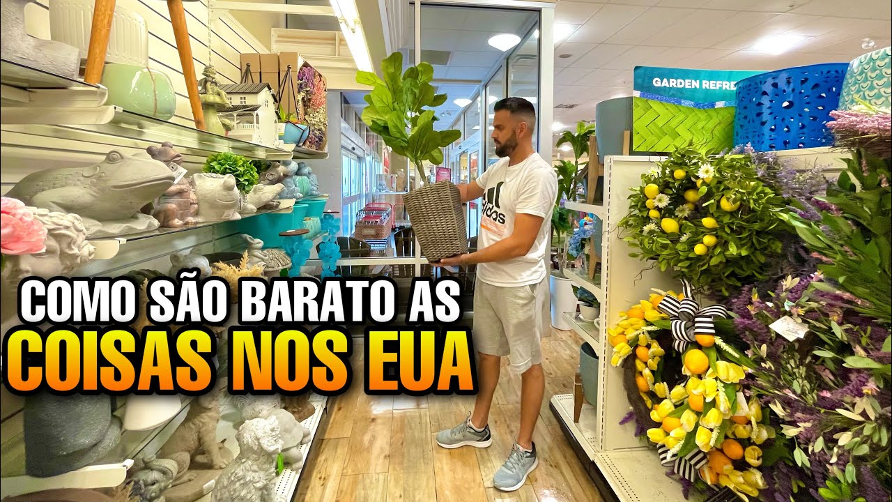 PREÇO DOS MÓVEIS NA LOJA DE DECORAÇÃO NOS EUA