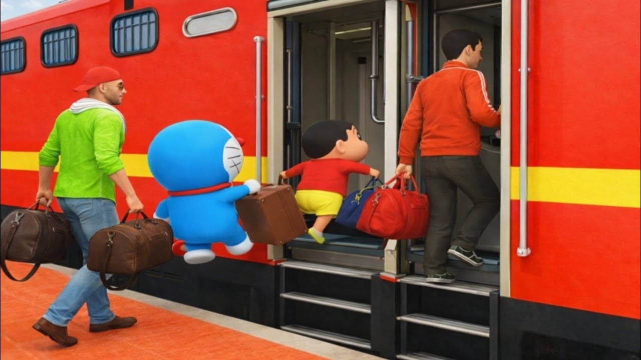 Chacha Ji Ka Gaon 🏡💥 Gaye | Franklin Shin-chan & Doraemon 😱 Indian Theft Auto Simulator 💥