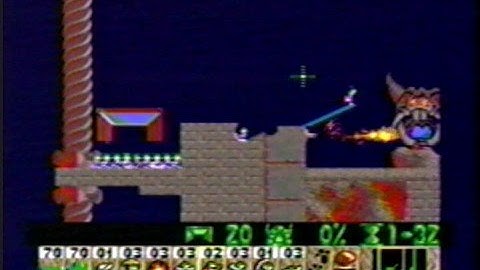 Lemmings level 21 Taxing, Feel The Heat, within 1 minute