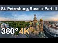 360°, Church of the Savior on Blood, Saint Petersburg, Russia. 4K aerial video