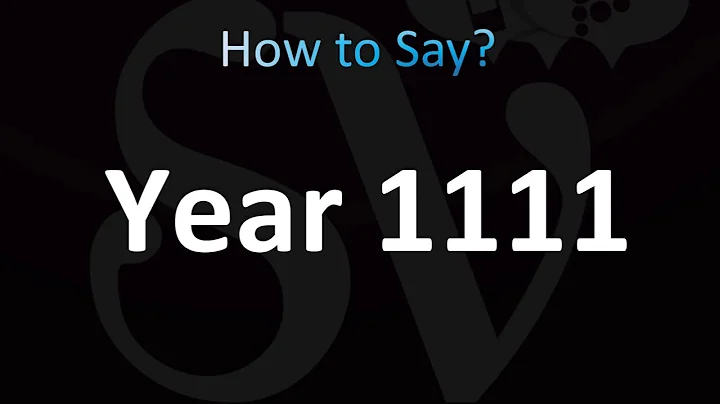 How to Pronounce the Year ''1111'' (CORRECTLY!)