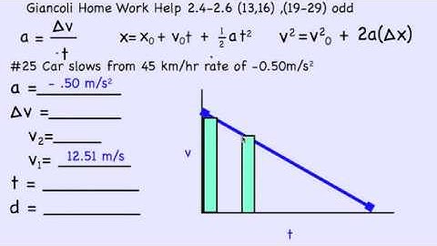Giancoli Chapter 2 #25