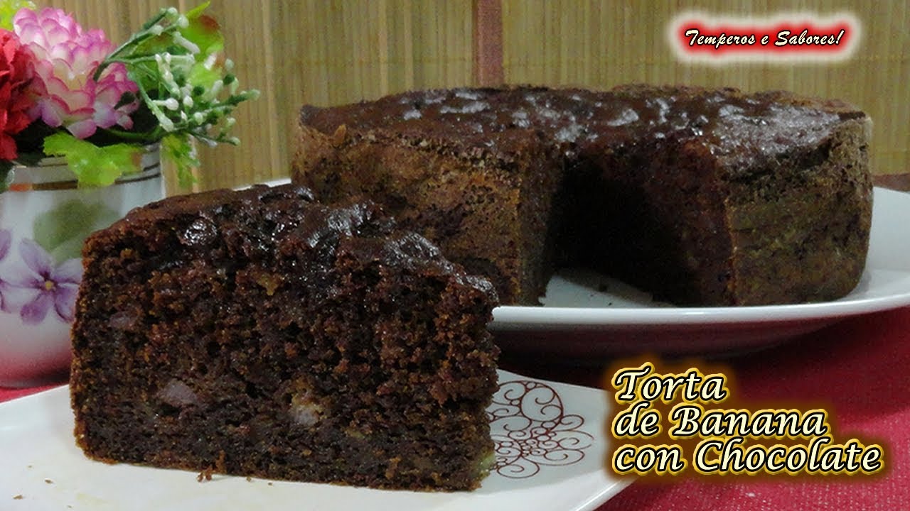 TORTA DE BANANA CON CHOCOLATE una delicia única
