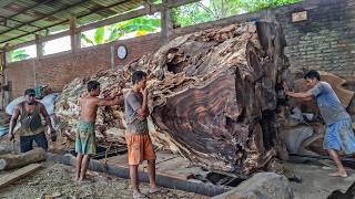 THE ULTIMATE TREMBESI REVEAL! Giant Log to Premium Hardwood