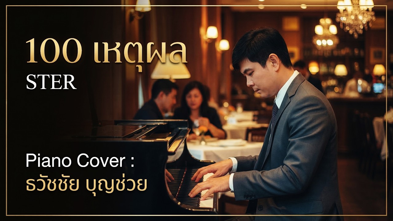 100 เหตุผล - STER - เปียโนเพราะๆ - เปียโนบรรเลง - Piano Cover by  ธวัชชัย บุญช่วย Tawatchai Bunchuay