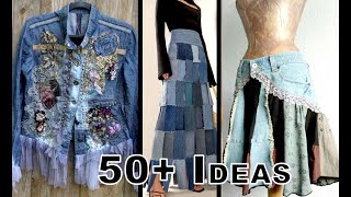 50+ IDEAS TO UPCYCLE YOUR OLD JEANS