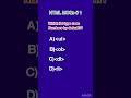 Daily HTML5 MCQs from beginner to Advanced level #html#html5#programming#dailyquiz#codewithme