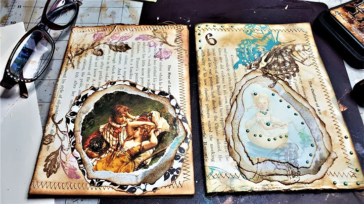 Junk Journal~Using Up Book Pages Ep 72  How to Make a Fun Book Page Wallet!! :)The Paper Outpost! :)