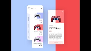 Flutter app _ making game gear shop app. Profile