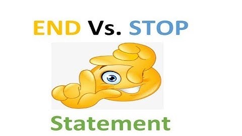 END  VS STOP Statement in gw basic| 10 class computer science lectures in Urdu chapter # 2 GW BASIC