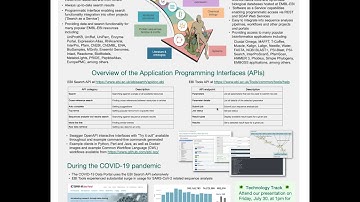 The EMBL-EBI search and sequence... - Fábio Madeira - General Comp Bio - Poster - ISMB/ECCB 2021
