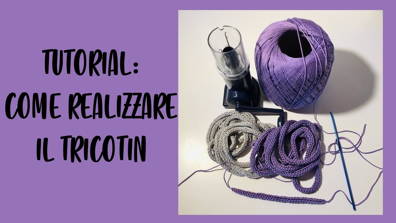 Riciclo Creativo - Craft and Fun: Tutorial tricotin a manovella