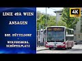 Linie 49A Wien Ansagen – Bhf. Hütteldorf – Wolfersberg, Schöffelplatz | Wiener Grantler