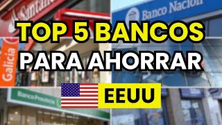 🥇 TOP 5 mejores Bancos para Ahorrar en USA (2026) Los 10 Mejores Bancos En Estados Unidos