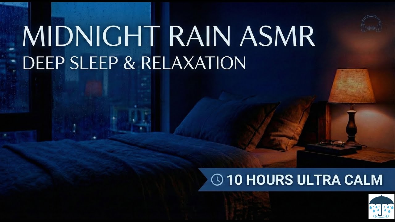 🎧 10 Hours ASMR Rain Sounds for Deep Sleep 🌧️ | Relaxing Night Rain (No ...