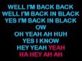 AC DC Back In Black karaoke HQ