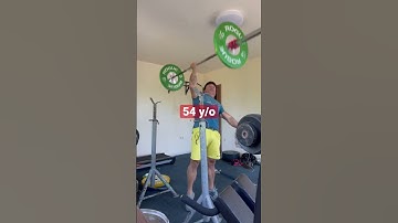 One Arm Barbell Push Press 40 kg.