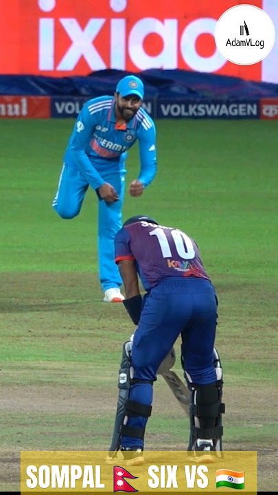 Sompal Six against 🇮🇳 #foryou #nepalicricket #nepalcricketteam #indiacricket #jadeja