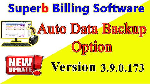 Auto Data Backup option in Superb Billing Software | பில்லிங் சாப்ட்வேர் #billingsoftware #maligai