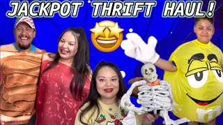 This Thrift Haul is a Fun one! We found our Halloween costumes+ much more super cool stuff!