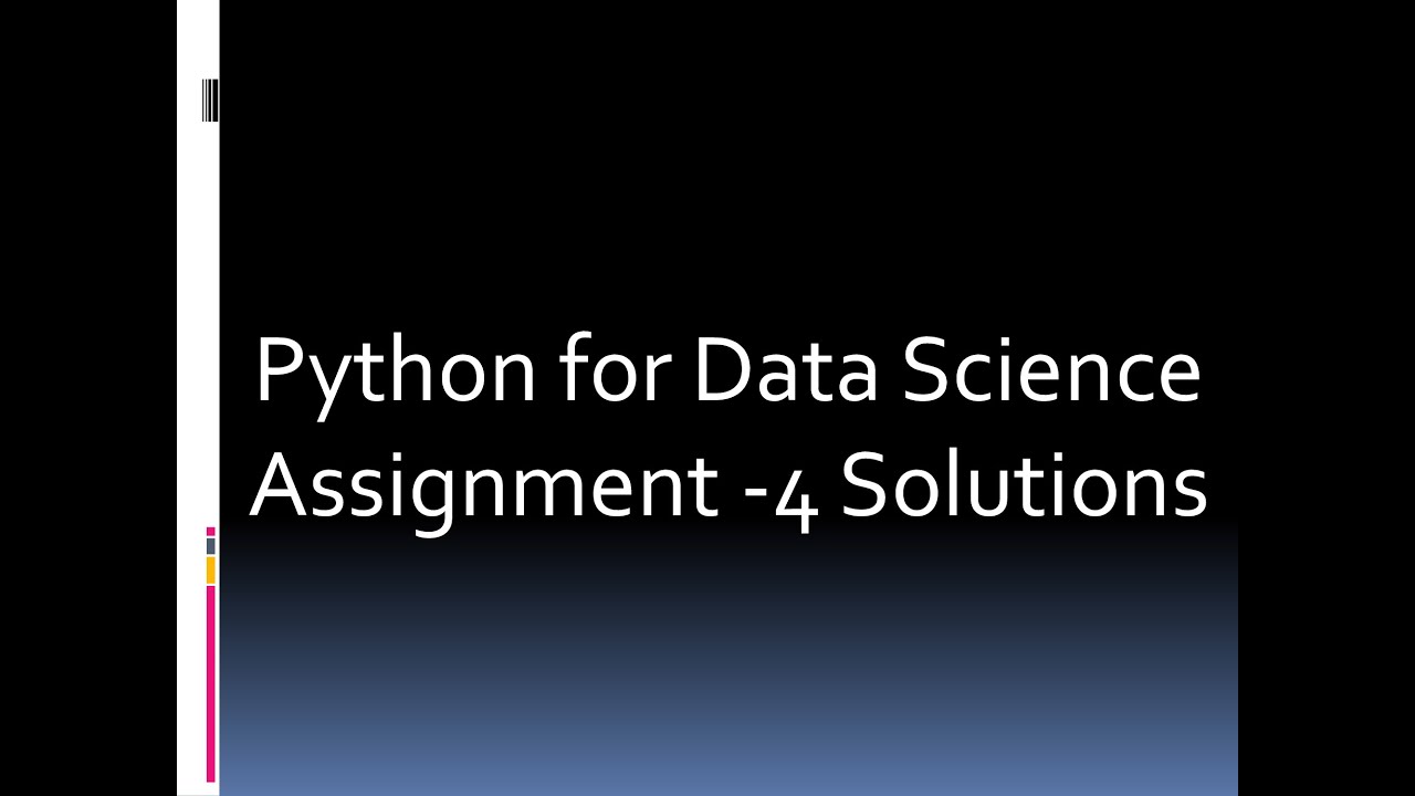 assignment 4 python for data science