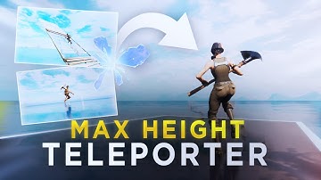 How to Make a MAX HEIGHT/LOW-GROUND TELEPORTER for Your 1v1 Maps! (Very Easy!)