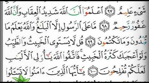 مصحف التجويد صفحة 124 ابراهيم الأخضر 🕋
