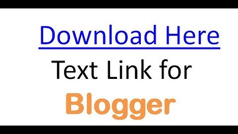 How to add a download  link in blogger