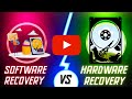 Software Data Recovery Vs. Hardware Data Recovery | Hardware Recovery is better option .