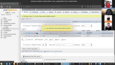 KONEKSI DATABASE APLIKASI ANDROID FLUTTER KE MYSQL SERVER DAN PHPMYADMIN