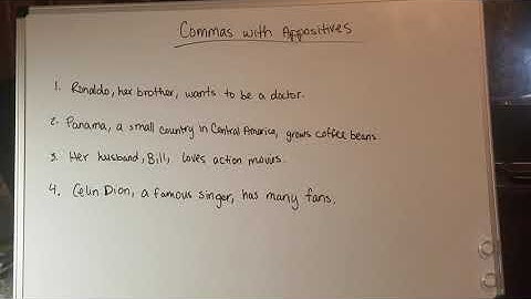 Using Commas: Part 3