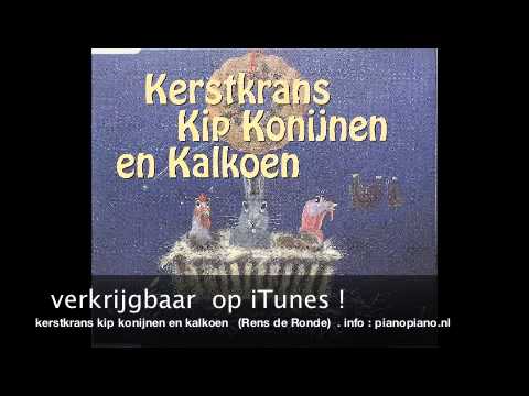 kerstkrans kip konijnen en kalkoen