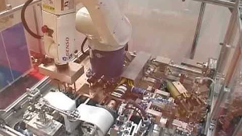 DENSO Robotics - Robot applies adhesive film