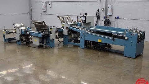 1995 MBO B26 Continuous Feed Paper Folder with 8 Page Unit, 16 Page Unit and Mobile Delivery