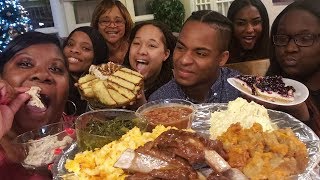 Chitterlings and SoulFood MukBang with Community  Family #Eating with Ryan